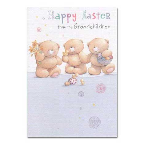 Happy Easter from Grandchildren Forever Friends Card